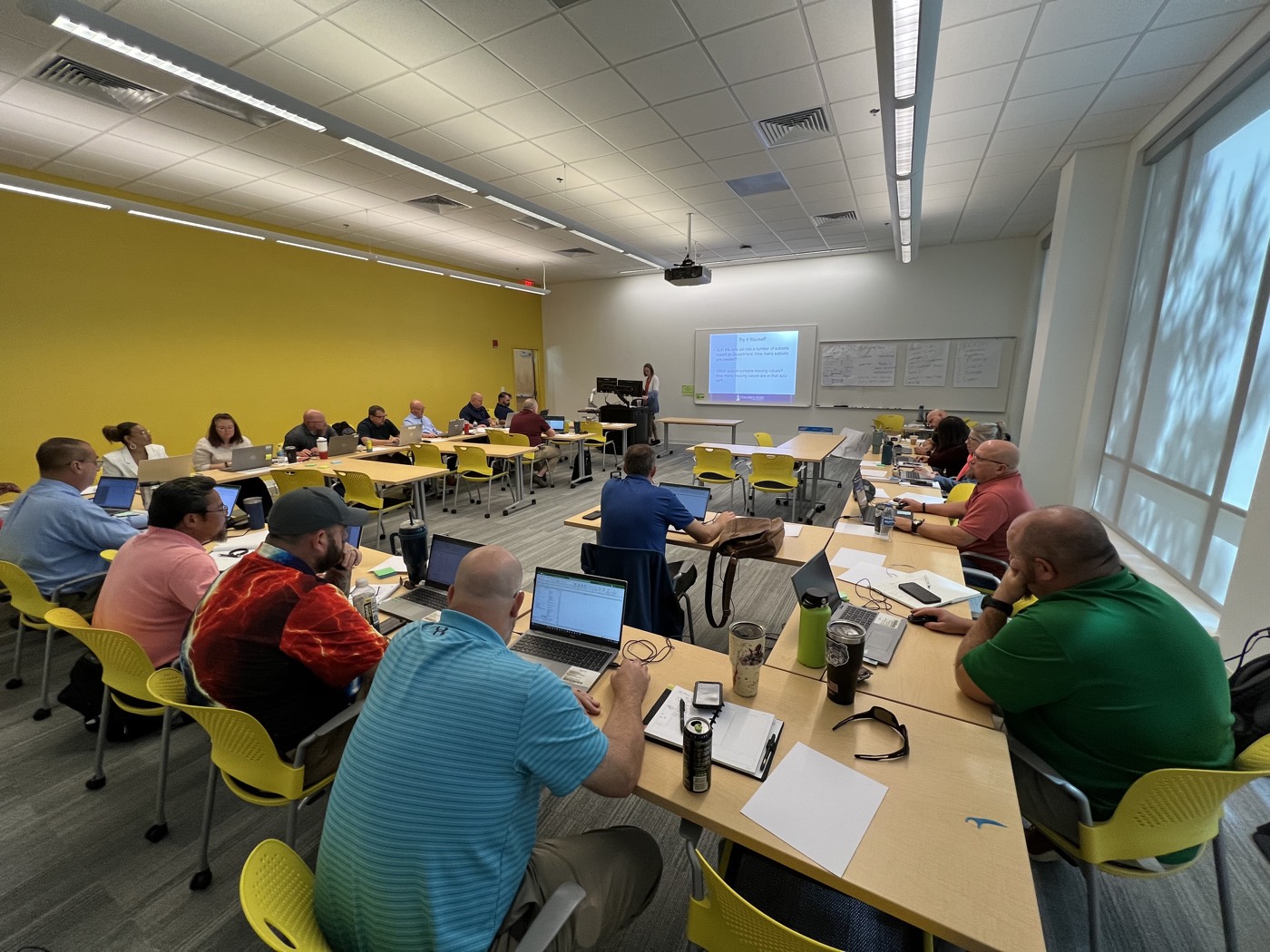 A professional development class at Columbus State