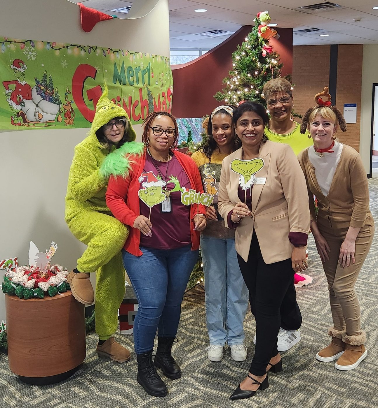 The CPE team celebrating the holidays together at the Elizabeth Bradley Turner Center